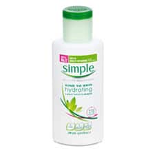 simple kind to skin hydrating light moisturizer facial wash