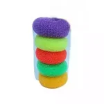 Dish Washing Plastic Sponge Multi Color 5 pcs
