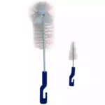 Farlin Blue Feeding Bottle & Nipple Brush (BF-252) each